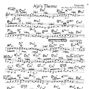 Aja's Theme 钢琴谱