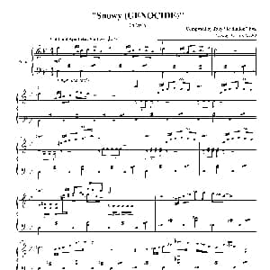 Snowy 钢琴谱
