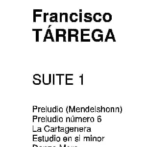 塔雷加作品全集 第1部分 吉他谱 弗朗西斯科 塔雷加