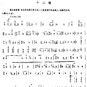 十二谱 内蒙四弦独奏曲