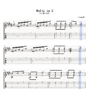 Waltz in E_歌曲简谱_词曲: F.Carulli