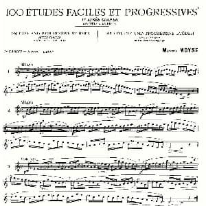 长笛曲谱 | moyse 100首练习曲之1—14 moyse