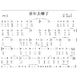 童年去哪了_歌曲简谱_词曲:闫涛 邱彦鸿