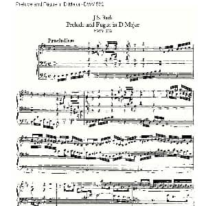 Prelude and Fugue in D Major BWV 532 管风琴谱 ohann Sebastian Bach 德 约翰 塞巴斯蒂安 巴赫
