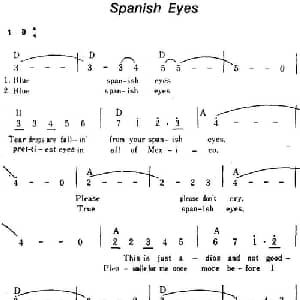 Spanish Eyes 美国 _外国歌谱