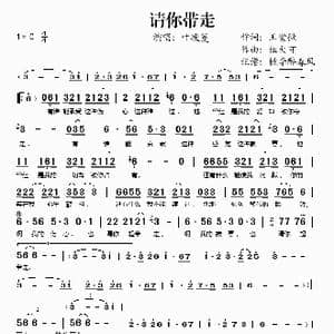 请你带走_歌谱投稿_词曲:王紫微 纽大可