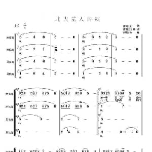 北大荒人的歌_合唱歌谱_词曲:王德 刘锡津