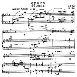 有梦的中国_美声唱法乐谱_词曲:吴善翎 刘聪