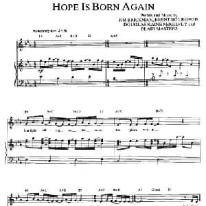 Hope Is Born Again_外国歌谱_词曲: Jim Brickman 金布来克曼