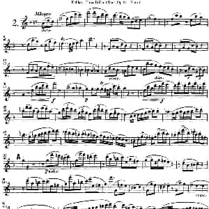 长笛曲谱 | 库劳长笛二重奏练习三段OP.81 Flute 1 NO.2 Kuhlau 库劳