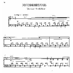 Metamorphosis 钢琴谱 菲利普 格拉斯 Philip Glass