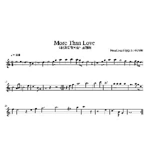 小提琴谱 | More Than Love 韩国电影 假如爱有天意 主题曲