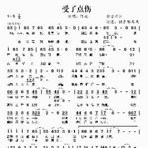 受了点伤_歌谱投稿