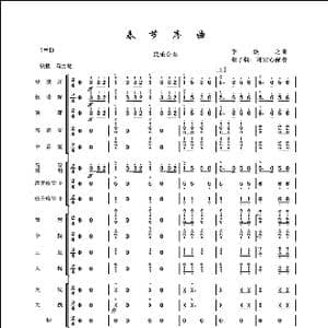 春节序曲_歌谱投稿_词曲: 赵焕之曲张子锐 谢宜心配器