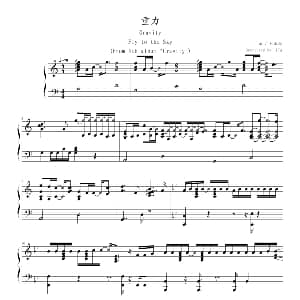 重力 钢琴谱 朴正铉