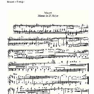 Minuet in D Major 钢琴谱