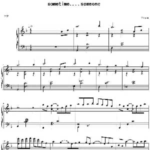 Sometime ... Someone 钢琴谱 Yiruma