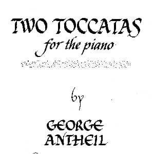 2 Toccatas 钢琴谱 乔治 安太尔