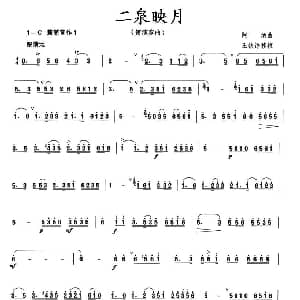 二泉映月 箫谱 王铁锤移植版 阿炳曲 王铁锤移植
