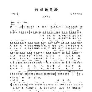 阿妈的笑脸_歌曲简谱_词曲:容中尔甲 容中尔甲