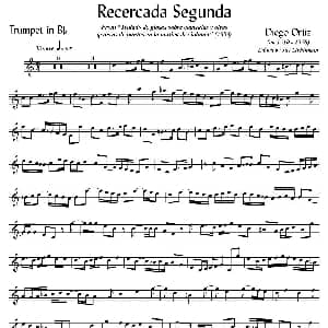 Recercada Segunda 小号谱 Diego Ortiz