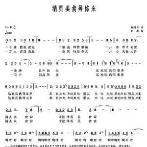 清真美食等你来_民歌简谱_词曲:杨国华 金彪