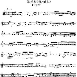 民乐视奏练习曲集 46—47