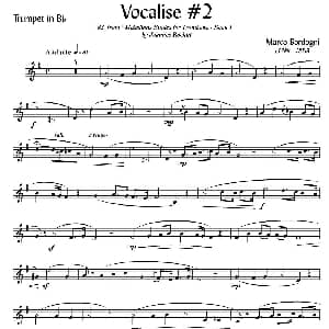 Bordogni Vocalise #2 小号 Marco Bordogni