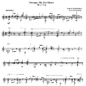 stranger on the shore 吉他谱