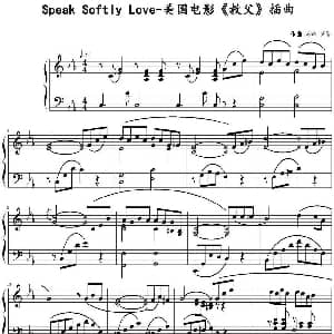 Speak Softly Love 钢琴谱 尼诺 罗塔