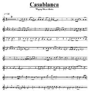 长笛曲谱 | Casablanca 卡萨布兰卡