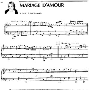 MARIAGE D'AMOUR 钢琴谱