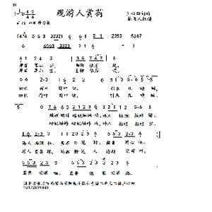 观游人赏荷叶_歌曲简谱_词曲:王心田 王心田