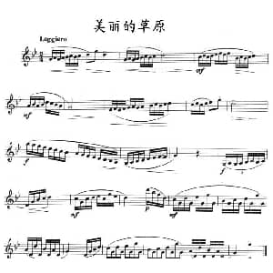 美丽的草原 单簧管