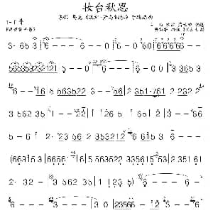 妆台秋思 陈悦 乱红 版箫谱