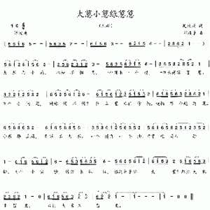 大葱小葱绿葱葱_歌曲简谱_词曲:吴庆庆 彩蝶子