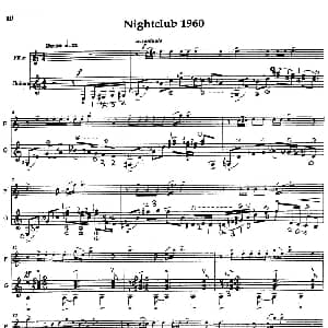 长笛曲谱 | Histoire du Tango 3 Nightclub 1960 长笛 吉他 皮亚佐拉