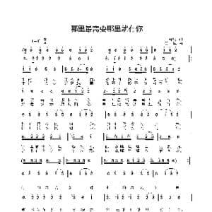 哪里最需要哪里就有你_歌曲简谱_词曲:王春明 姜振