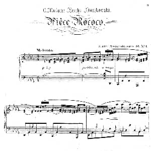 Characteristic Pieces Op.36 钢琴谱 莫里兹 莫什科夫斯基