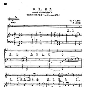 声乐教学曲库2 18我走,我走 奥地利 _外国歌谱_词曲: 奥 W.莫扎特