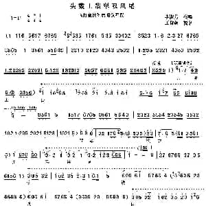 秦腔 头戴上翡翠双凤尾 打金枝 唐昭仪唱段 李淑芳 王俊朝 记谱制谱