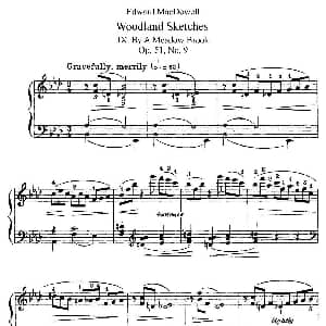 Woodland Sketches Op.51 钢琴谱 爱德华 亚力山大 麦克道威尔