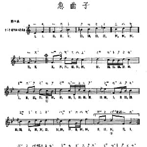 琵琶谱 | 急曲子 敦煌琵琶曲谱 第9曲