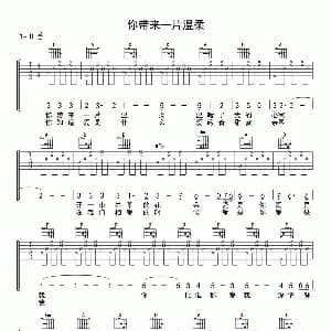 你带来一片温柔 吉他谱 杨钰莹
