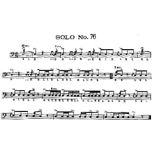 美国军鼓 SOLO No.76 80 爵士鼓谱