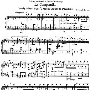 6首帕格尼尼大练习曲 钢琴谱 弗兰茨 李斯特