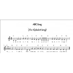 ABC Song_儿歌乐谱