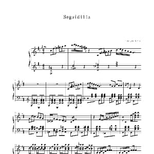 Seguidilla 钢琴谱