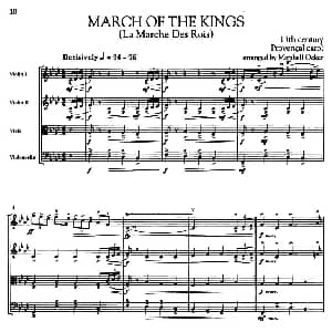 小提琴谱 | MARCH OF THE KINGS 圣诞音乐 弦乐四重奏