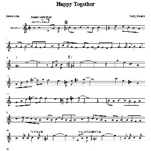 萨克斯谱 | Happy Together